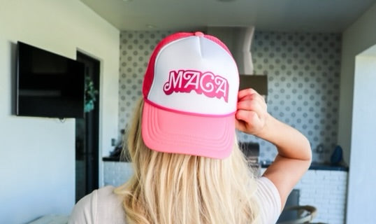 "MAGA" Barbie-Inspired Trucker Hat | Hot Pink