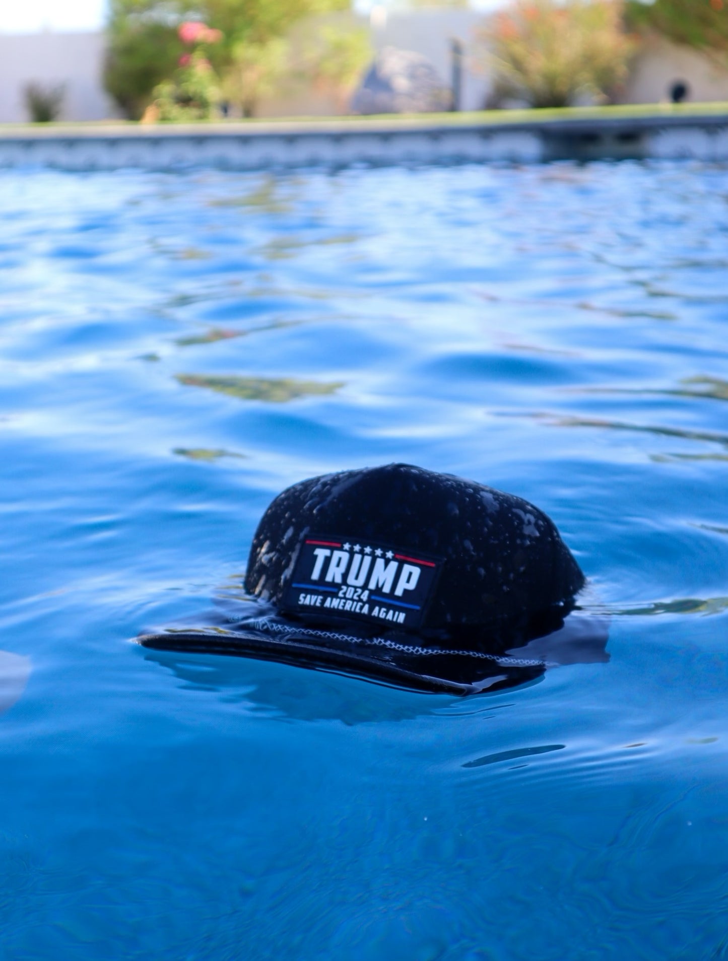 "Trump Saves America Again 2024" Hydro Hat with White Cord | Unisex