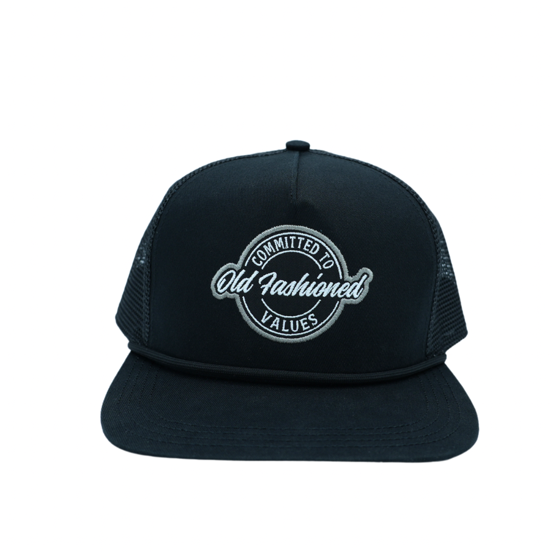 "Committed to Old Fashioned Values" Trucker Hat | Unisex